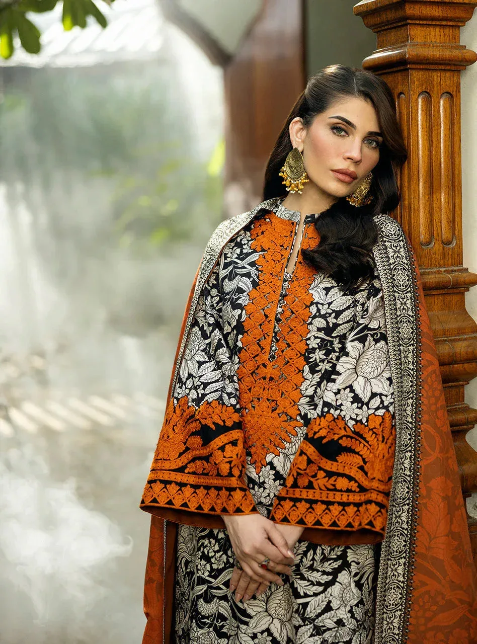 Zainab Chottani Winter Shawls 24 Black – view 4 – Poshaq