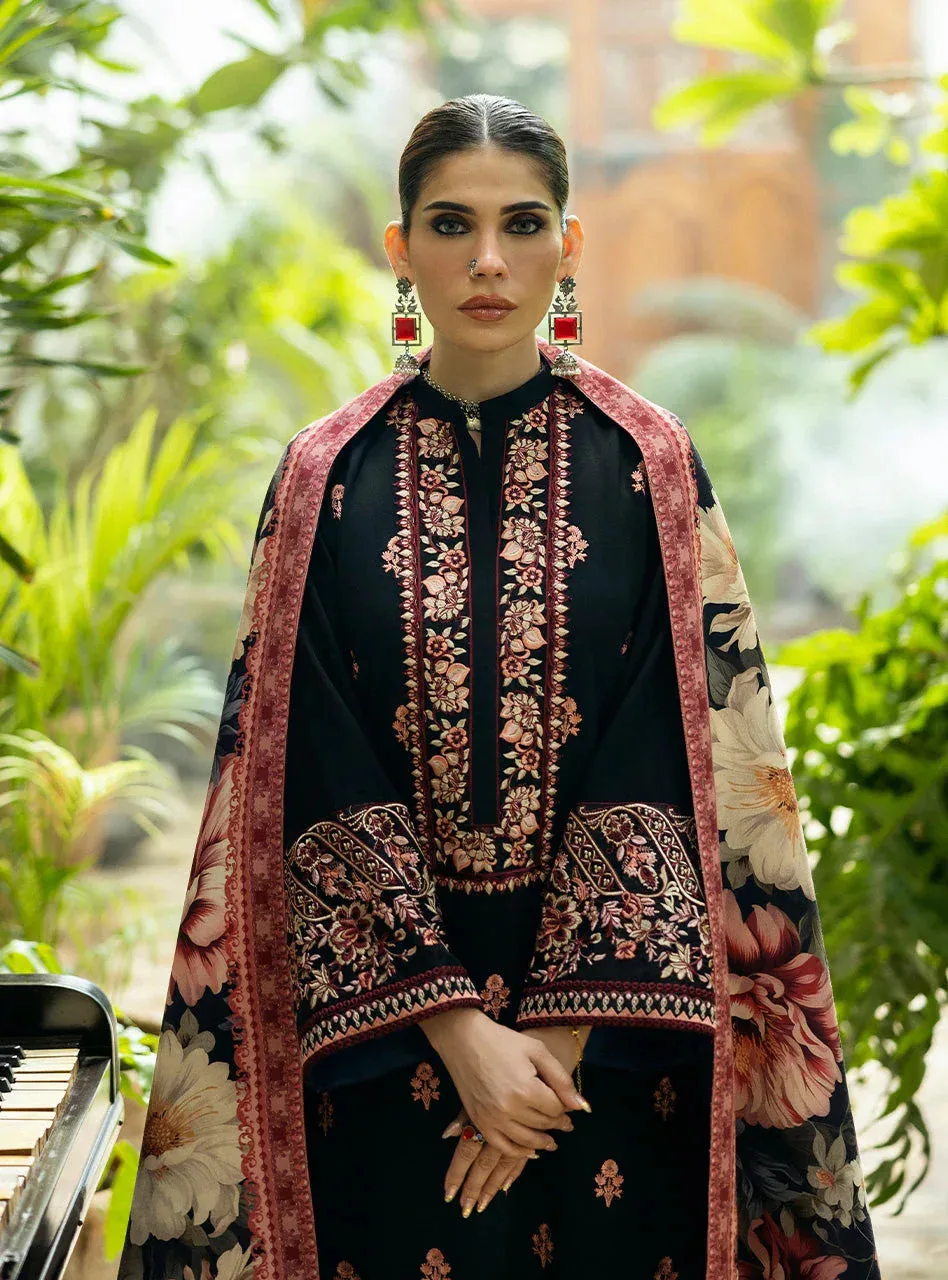 Zainab Chottani Winter Shawls 24 Black – view 3 – Poshaq