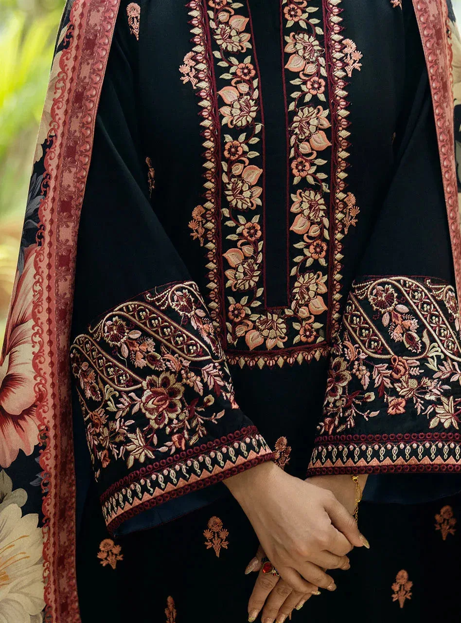 Zainab Chottani Winter Shawls 24 Black – view 5 – Poshaq
