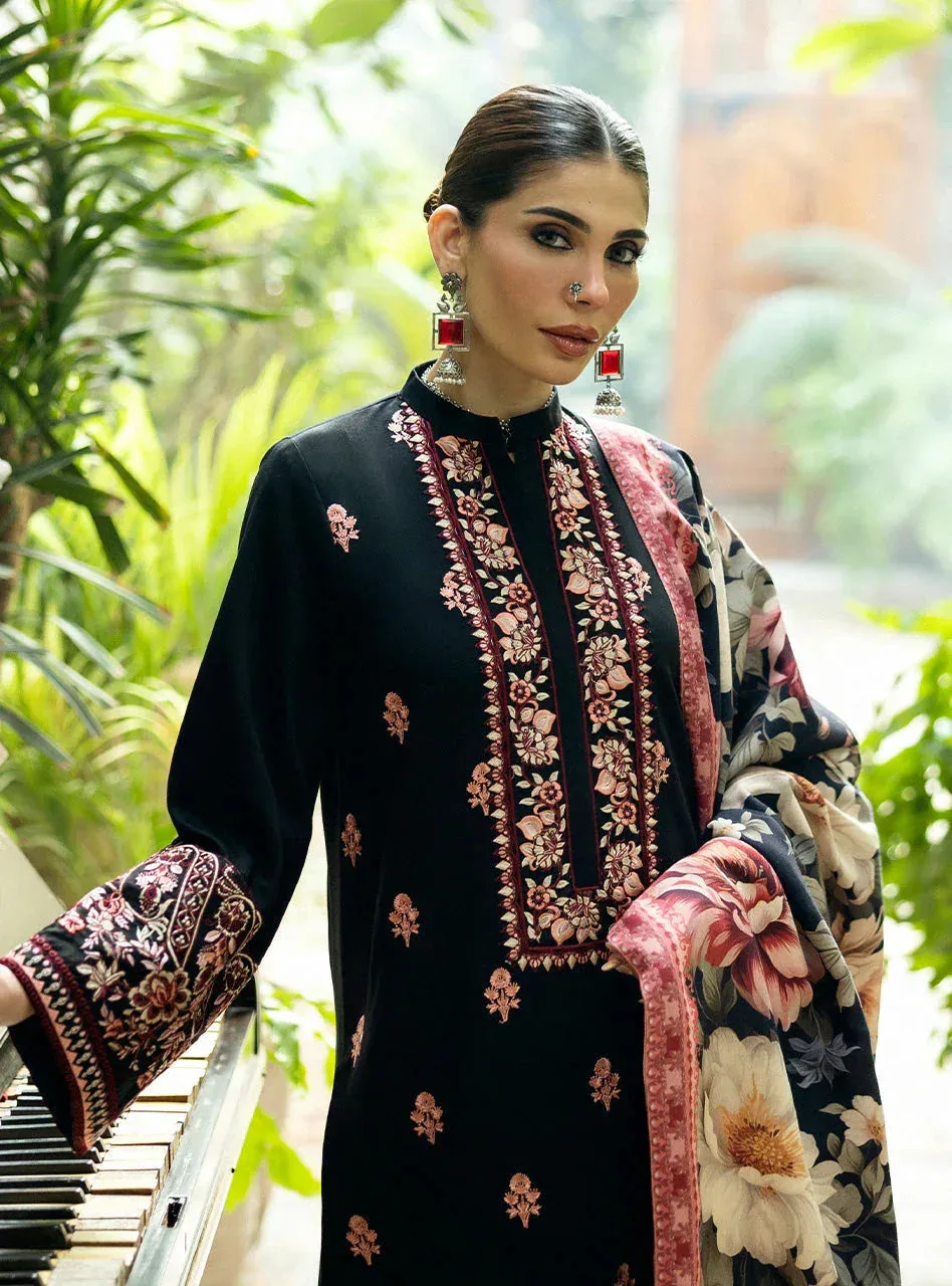 Zainab Chottani Winter Shawls 24 Black – view 6 – Poshaq