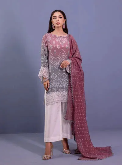 Zainab Chottani Eid Festive Vol 1 Pink Raw Silk – view 1 – Poshaq