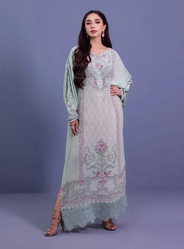 Zainab Chottani Eid Festive Vol 1 Mint Organza – view 1 – Poshaq
