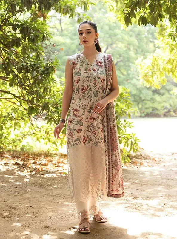 Zainab Chottani Tahra Lawn 24 Organza – view 1 – Poshaq