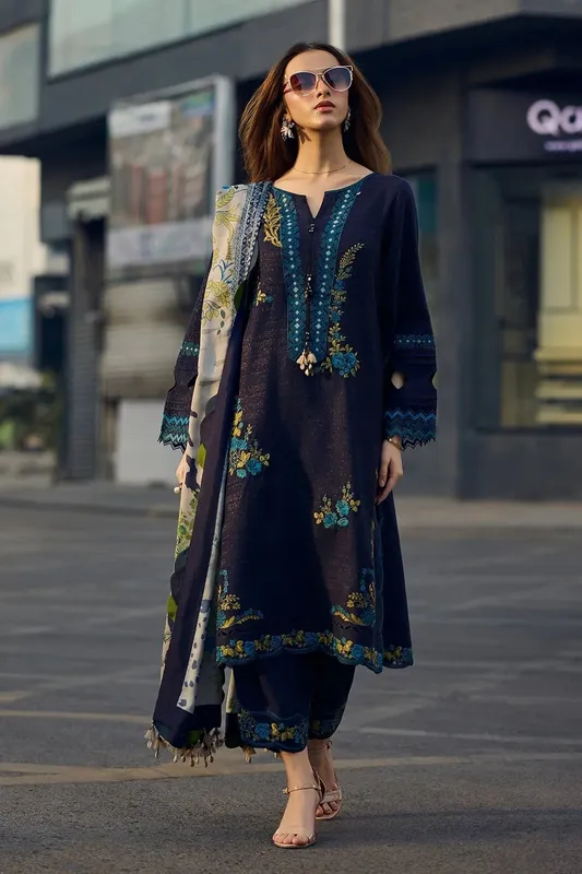 Charizma Poshima 25 Navy Blue Wool – view 1 – Poshaq