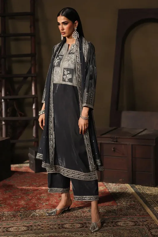 Charizma Signora Velvet 25 Deep Gray Chiffon – view 1 – Poshaq