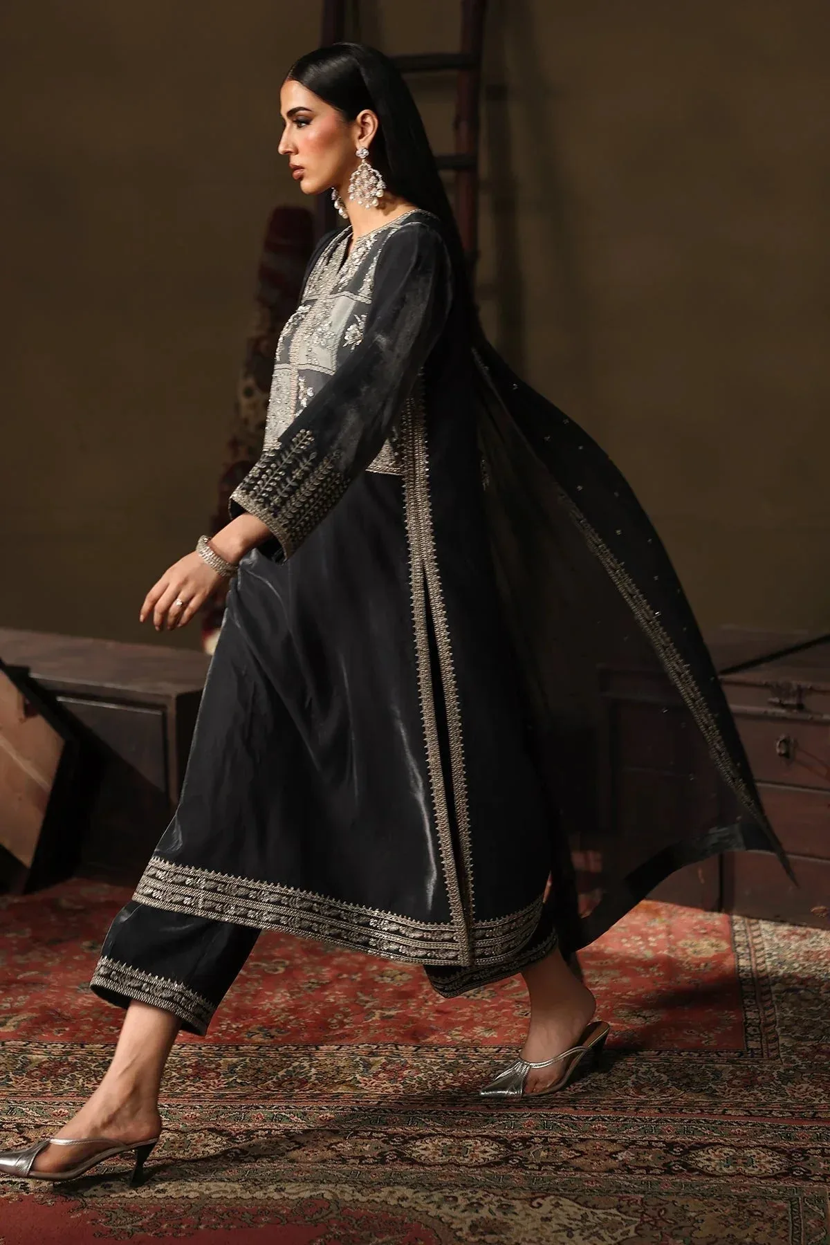 Charizma Signora Velvet 25 Deep Gray Chiffon – view 5 – Poshaq