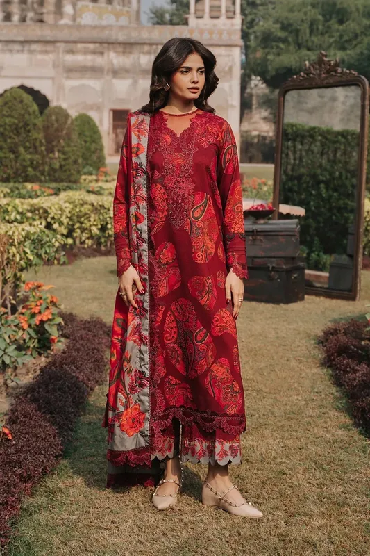 Charizma Winter Collection Maroon – view 1 – Poshaq