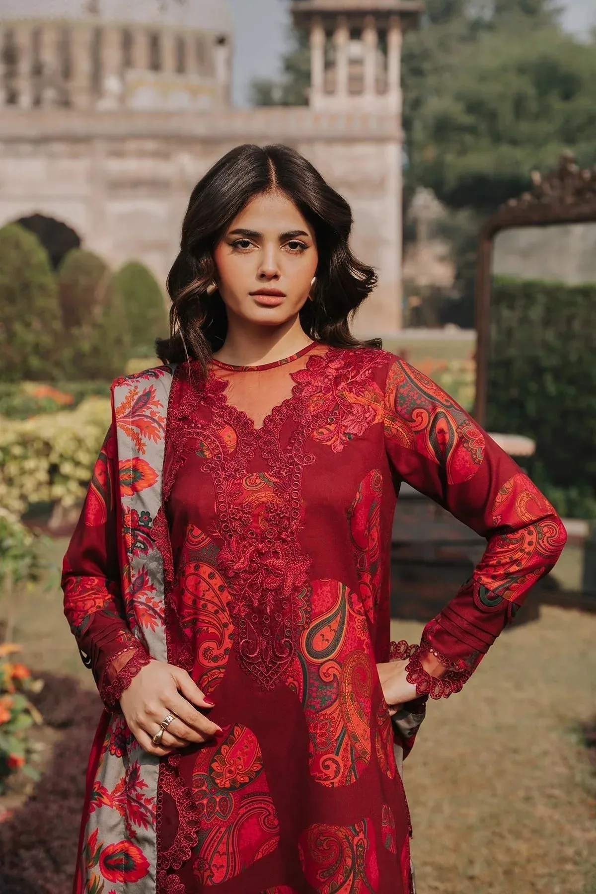 Charizma Winter Collection Maroon – view 4 – Poshaq