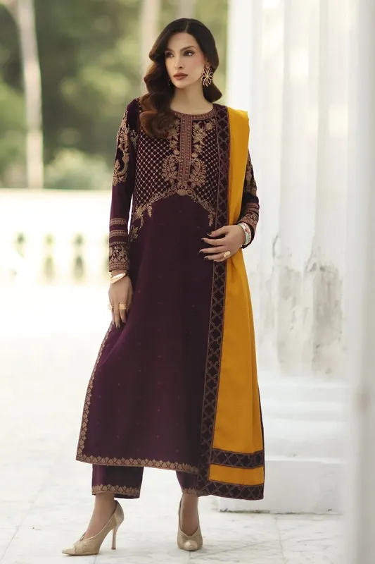 Charizma Signature Swiss 25 Dark Maroon Wool – view 1 – Poshaq