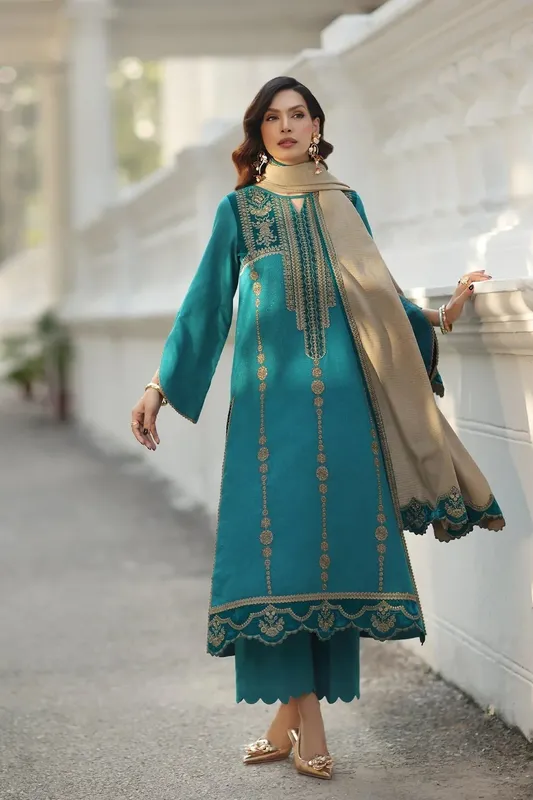 Charizma Signature Swiss 25 Deep sea green Wool – view 1 – Poshaq