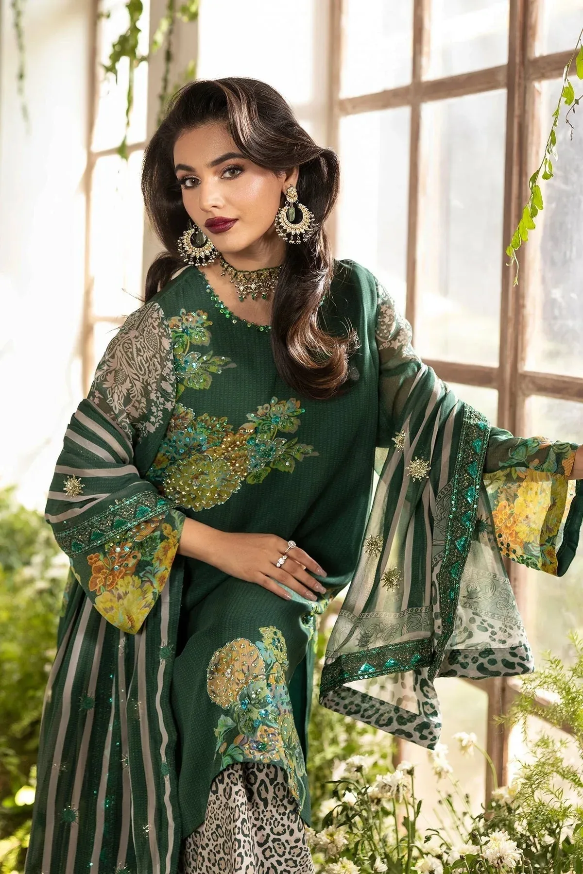 Charizma Festive Pret Bold Green – view 5 – Poshaq