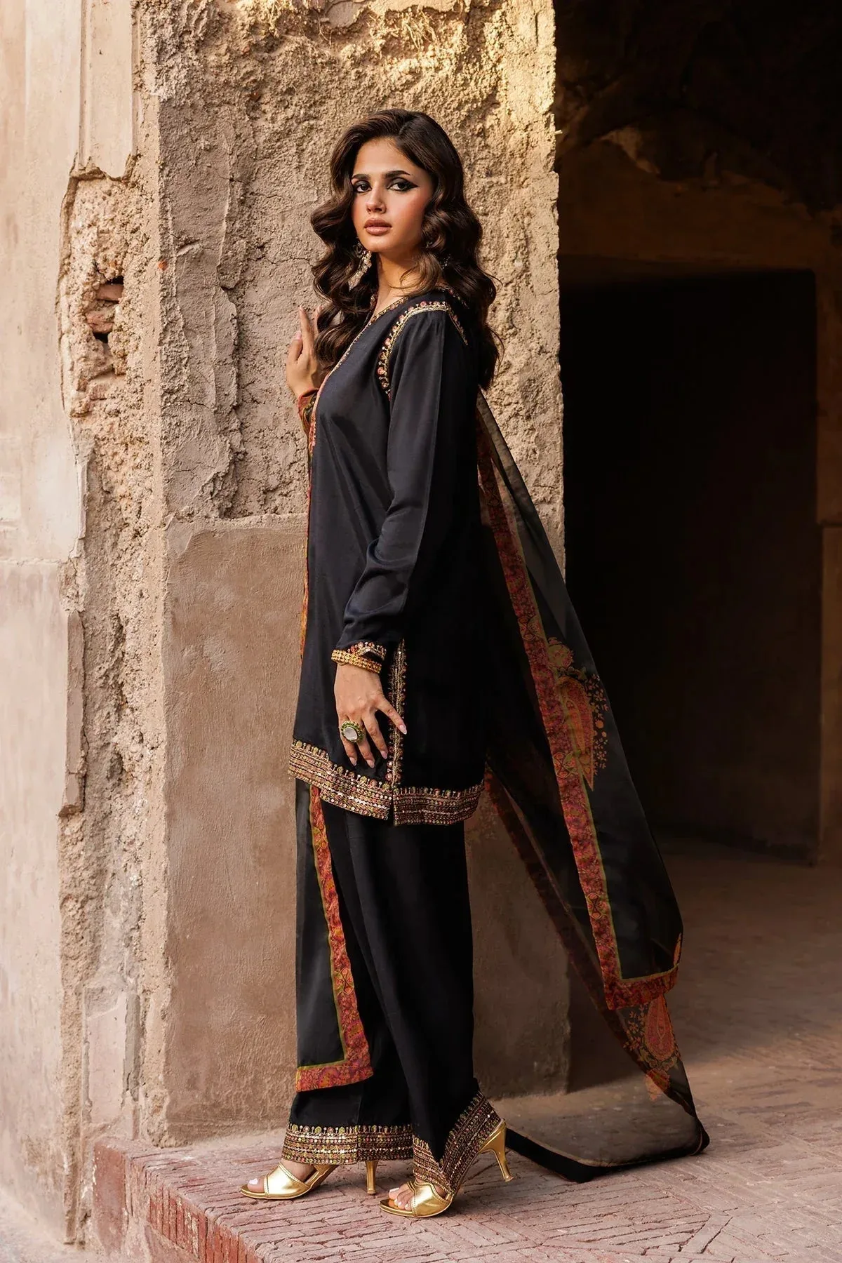 Charizma Festive Pret Black – view 3 – Poshaq