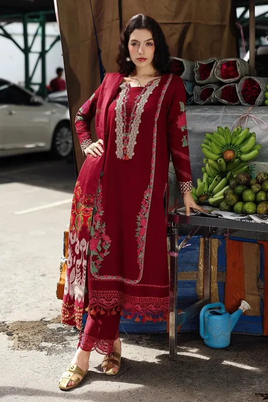 Charizma Poshima Winters 25 Blood Red Wool – view 1 – Poshaq