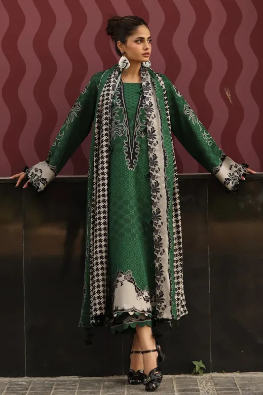 Charizma C Prints Winter 25 Green – view 1 – Poshaq
