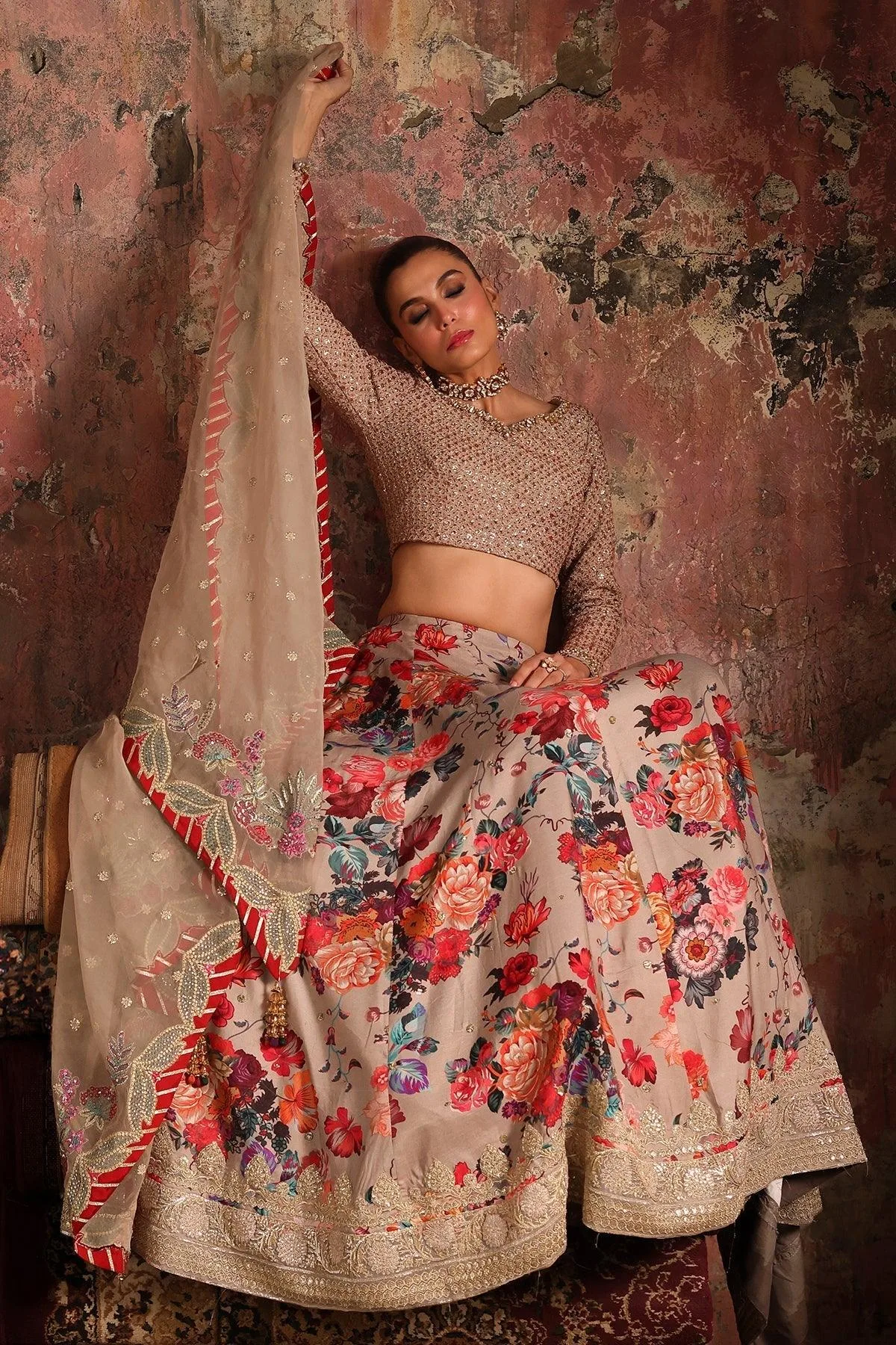 Charizma Statement Formals Coffee Raw Silk – view 6 – Poshaq
