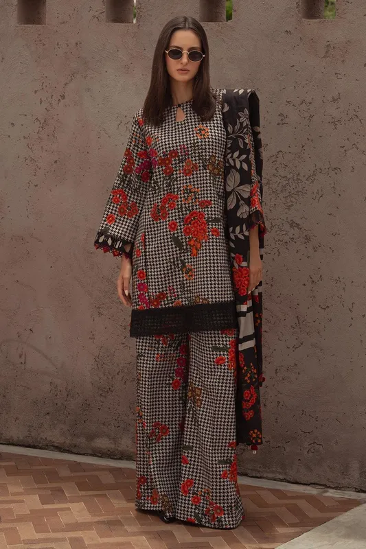 Charizma C Prints Winter 25 black Linen – view 1 – Poshaq