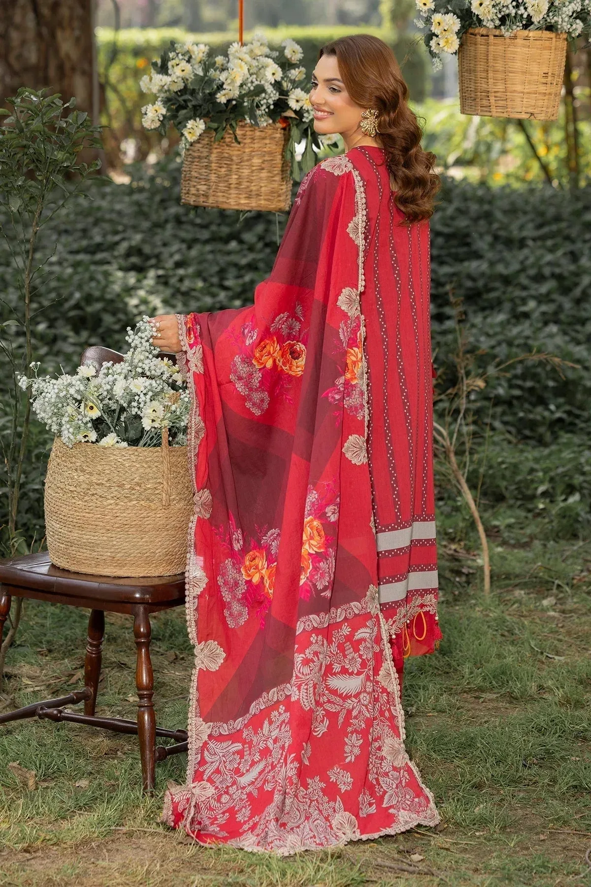 Charizma Range Collection Carrot Pink Cotton – view 2 – Poshaq