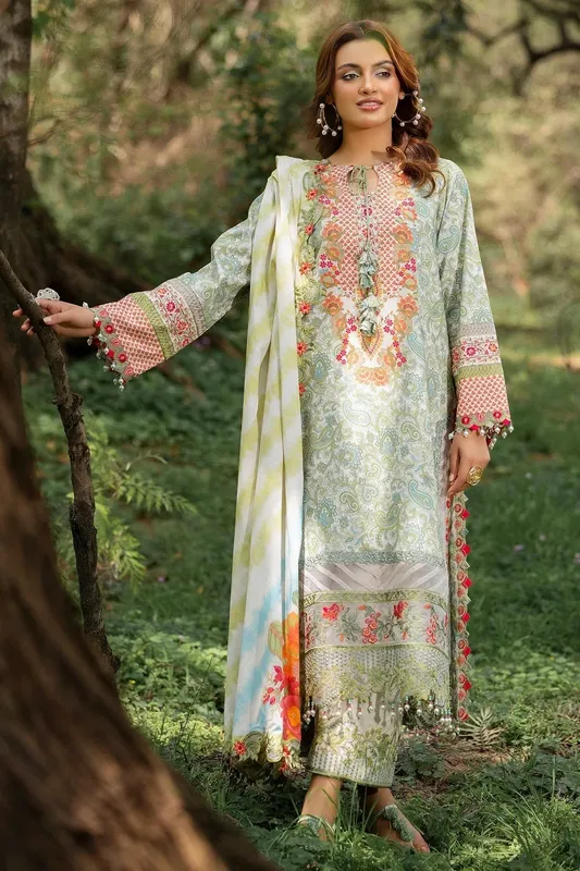 Charizma Range Collection Sea Green Cotton – view 1 – Poshaq