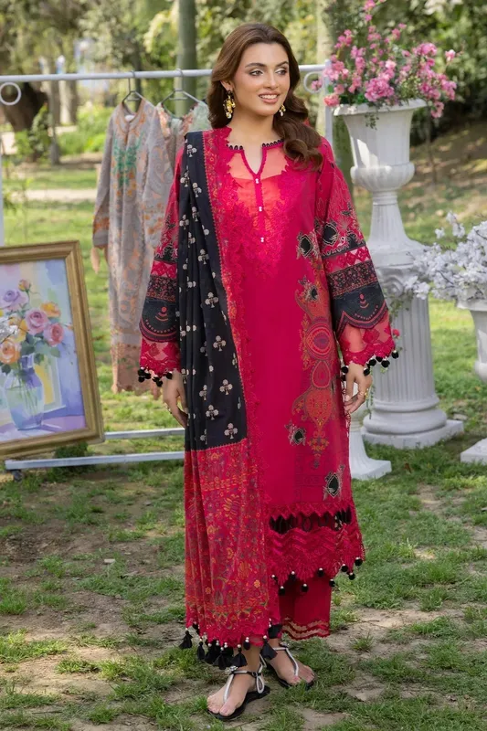 Charizma Range Collection Red Cotton – view 1 – Poshaq