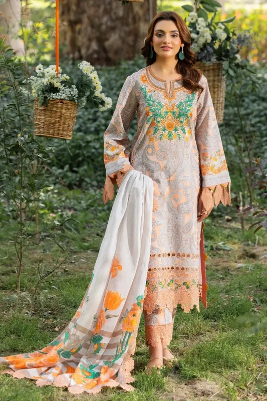 Charizma Range Collection Pastel Gray Cotton – view 1 – Poshaq