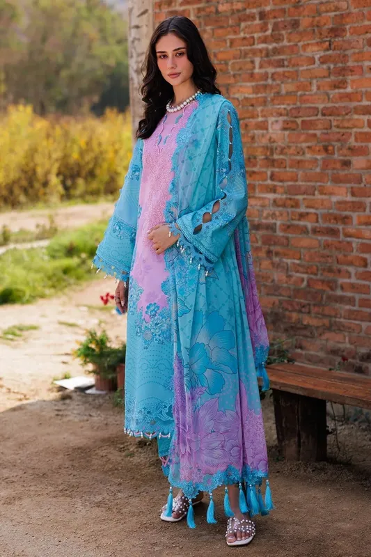 Charizma Combination 25 Denium Blue Chiffon – view 1 – Poshaq