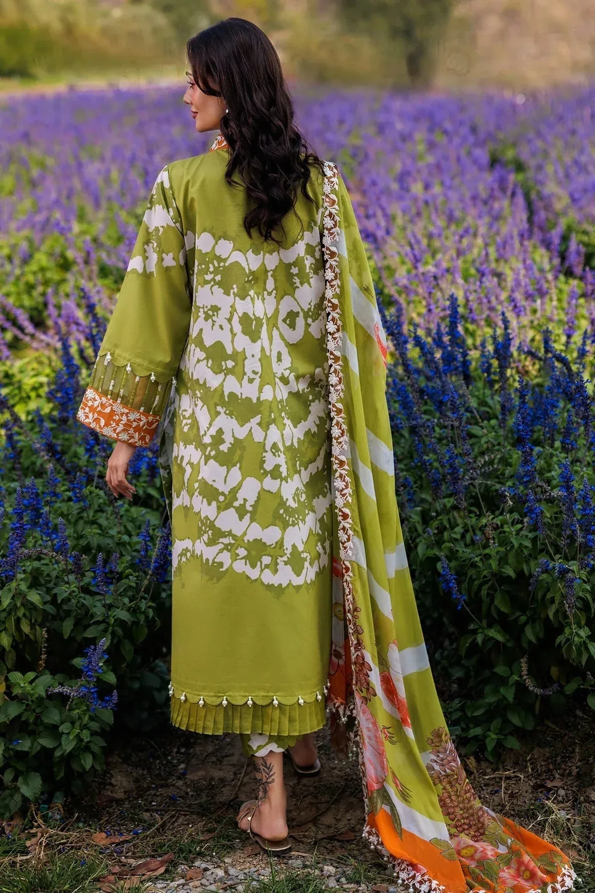 Charizma Combination 25 Apple Green Chiffon – view 2 – Poshaq