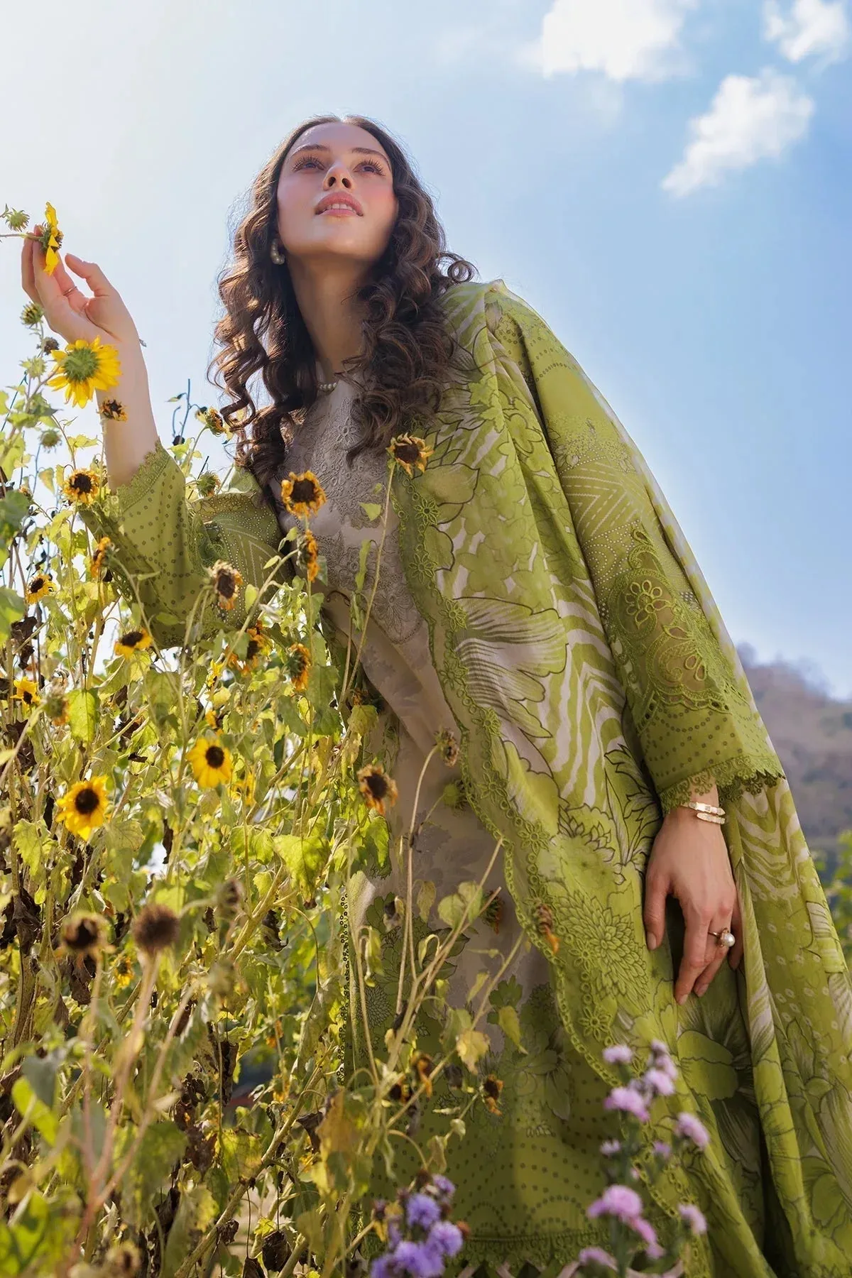 Charizma Combination 25 Apple Green Chiffon – view 4 – Poshaq