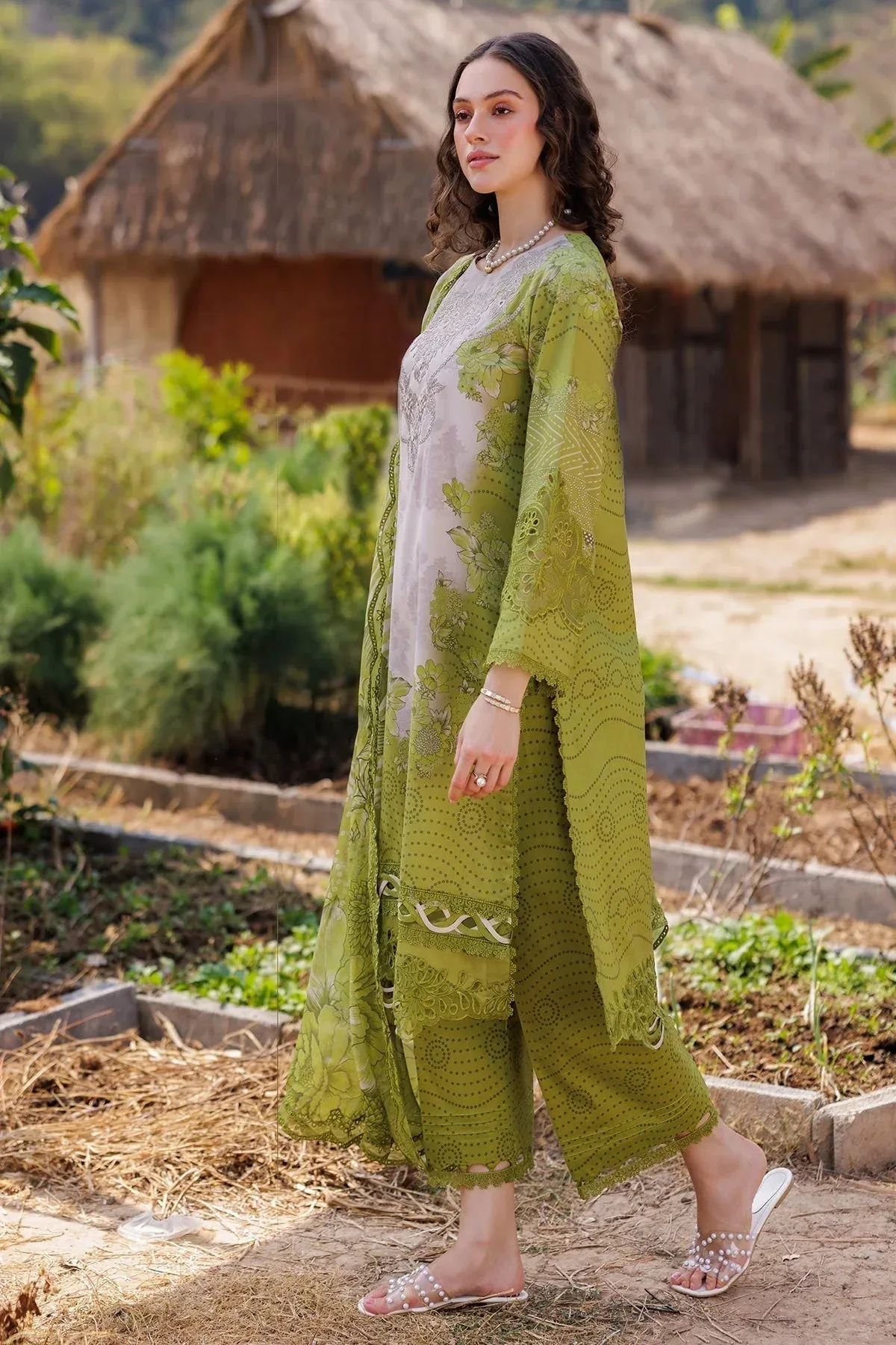 Charizma Combination 25 Apple Green Chiffon – view 5 – Poshaq