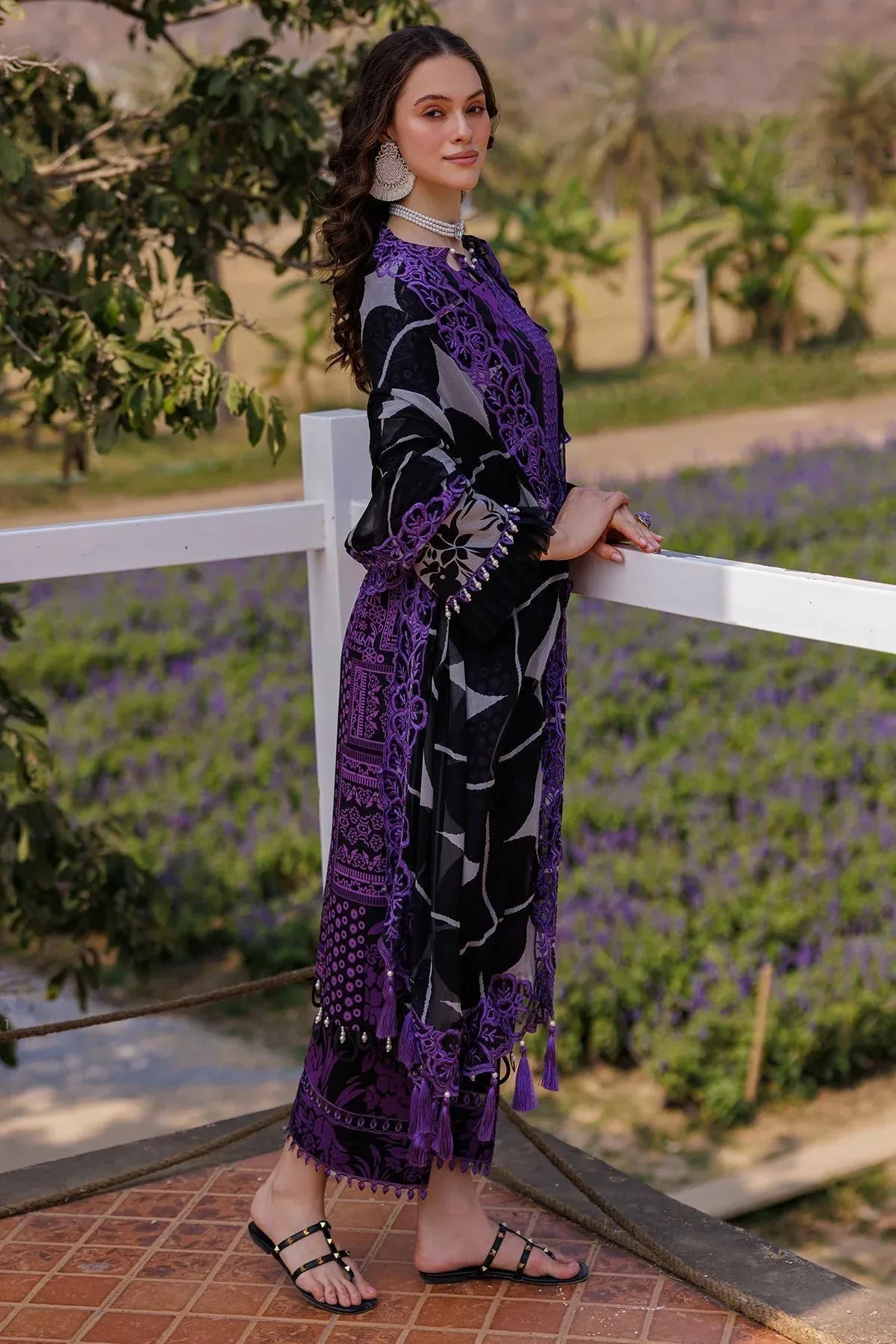 Charizma Combination 25 Black Chiffon – view 2 – Poshaq