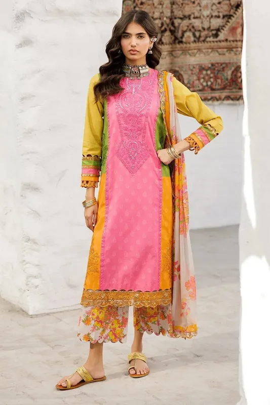Charizma Rangoli Lawn Multi Chiffon – view 1 – Poshaq