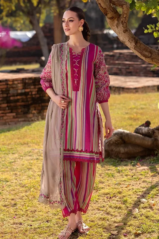 Charizma Print Melody 25 Berry Chiffon – view 1 – Poshaq