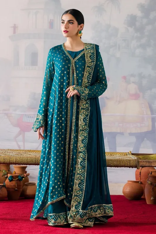 Charizma Festive Pret Raw Silk – view 1 – Poshaq