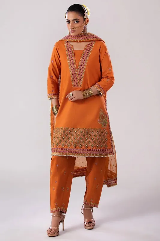 Charizma Festive Pret Organza – view 1 – Poshaq