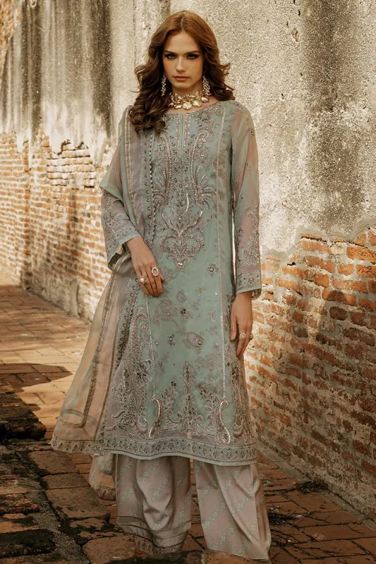 Charizma Vasal Collection 25 Pastel Mint Raw Silk – view 1 – Poshaq