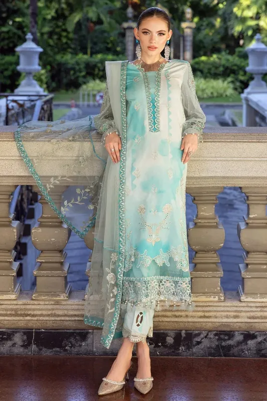 Charizma Festive Limited Edition 25 Light Ferozi Cotton – view 1 – Poshaq