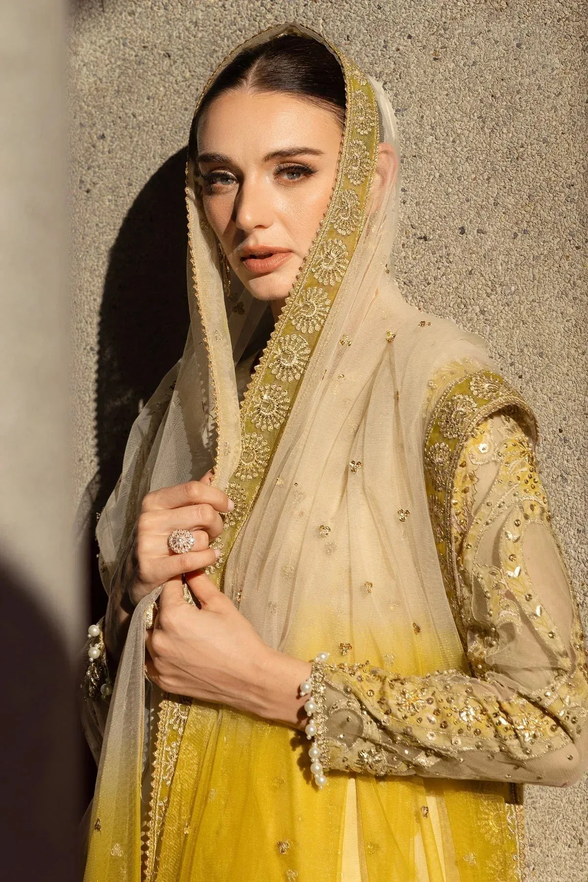 Charizma Festive Limited Edition 25 Pastel Yellow Cotton – view 1 – Poshaq