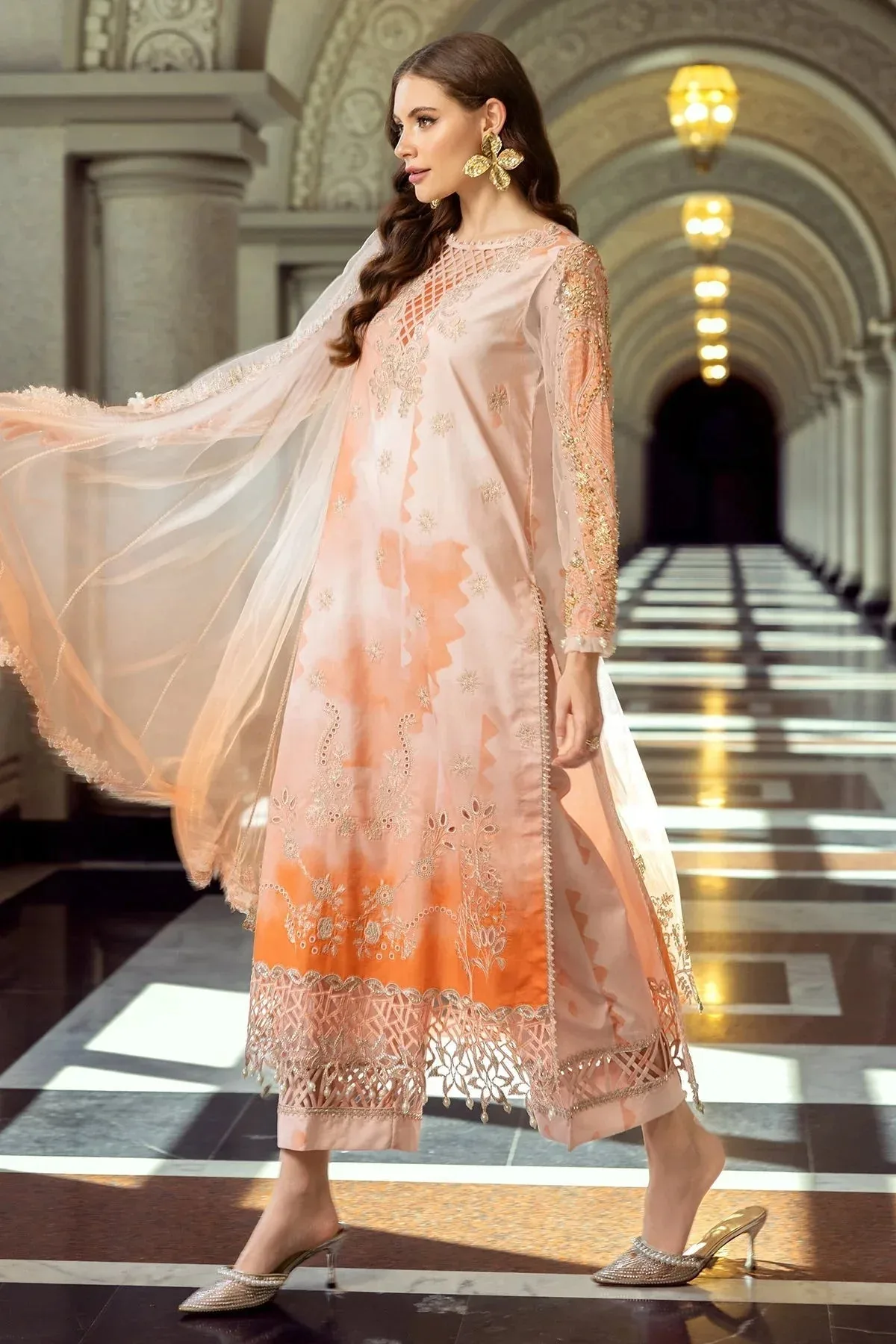 Charizma Festive Limited Edition 25 Peach Cotton – view 3 – Poshaq