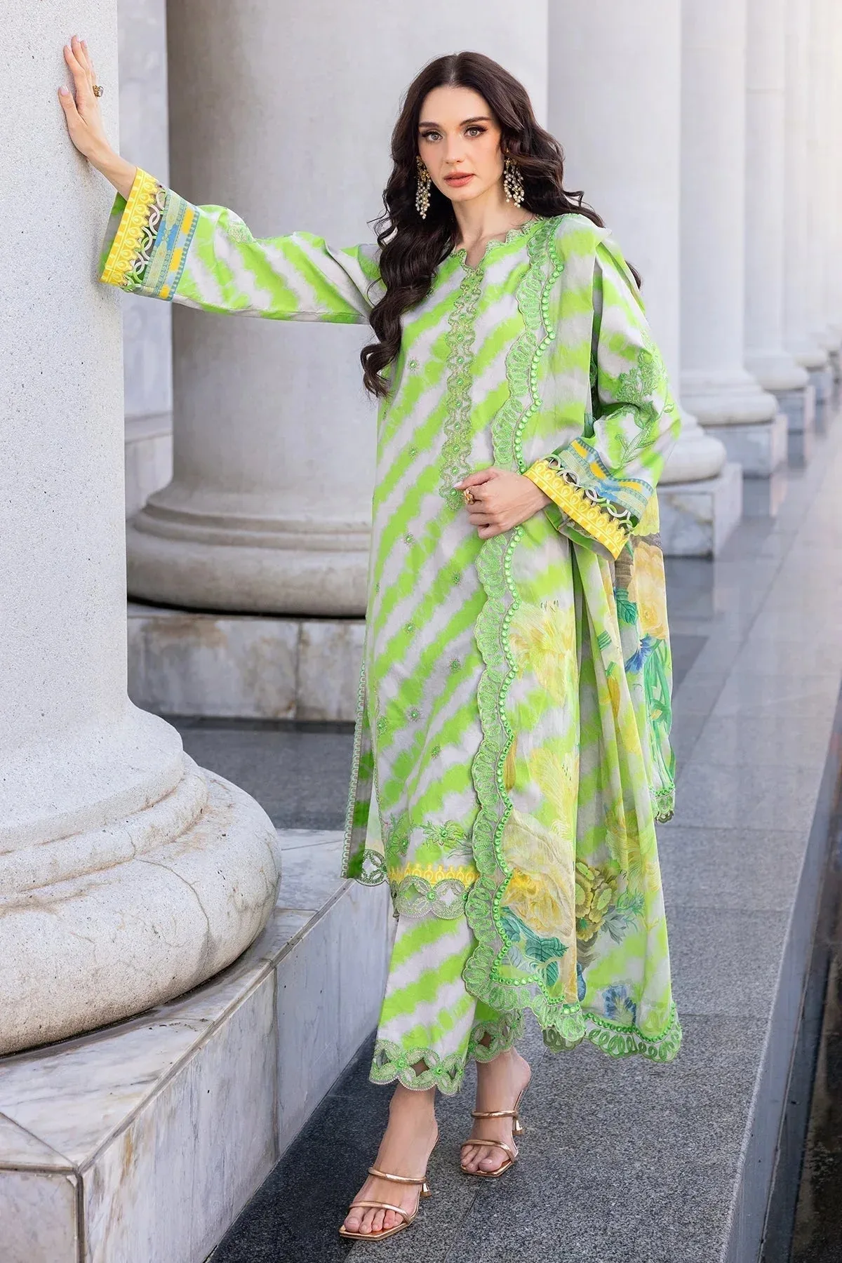 Charizma Agaz e Nou 25 Green Chiffon – view 1 – Poshaq