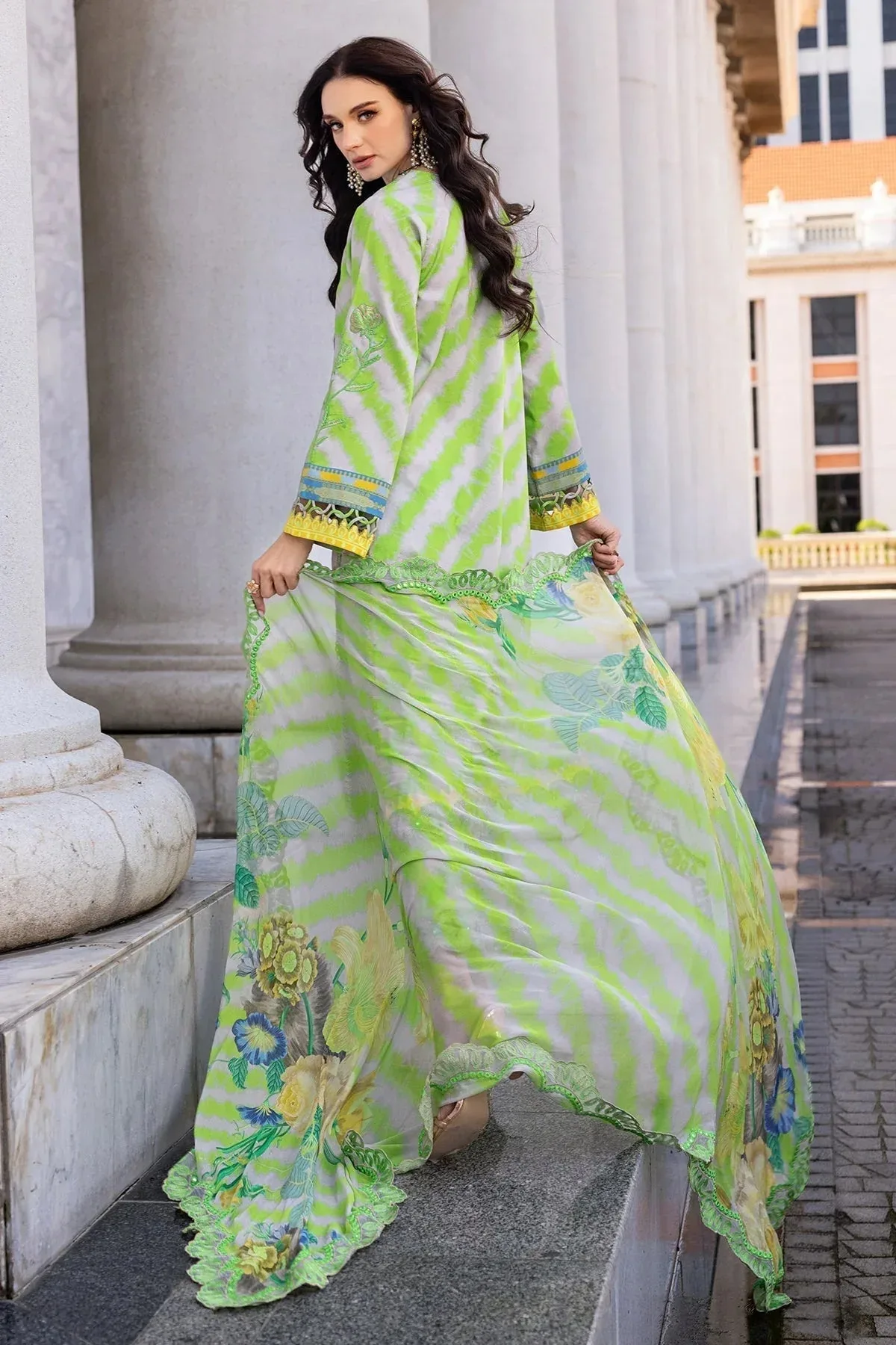 Charizma Agaz e Nou 25 Green Chiffon – view 2 – Poshaq