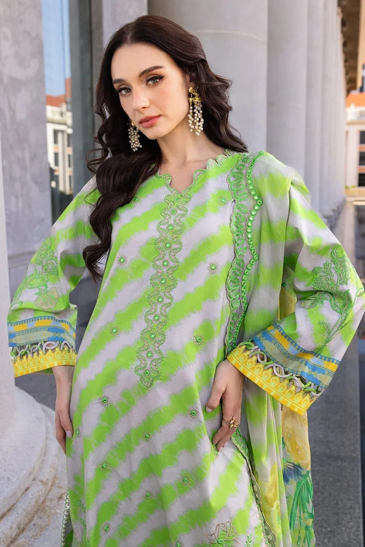 Charizma Agaz e Nou 25 Green Chiffon – view 4 – Poshaq