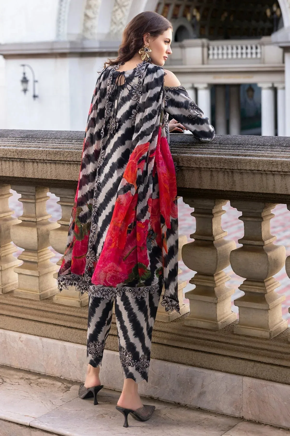 Charizma Agaz e Nou 25 Black Chiffon – view 2 – Poshaq
