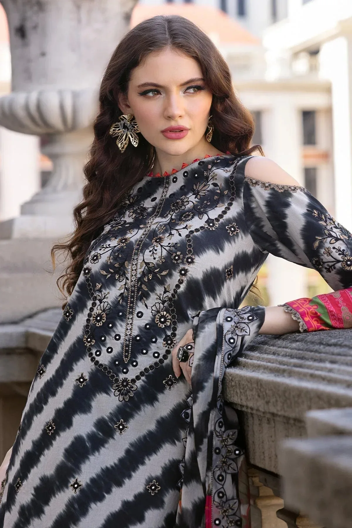Charizma Agaz e Nou 25 Black Chiffon – view 4 – Poshaq