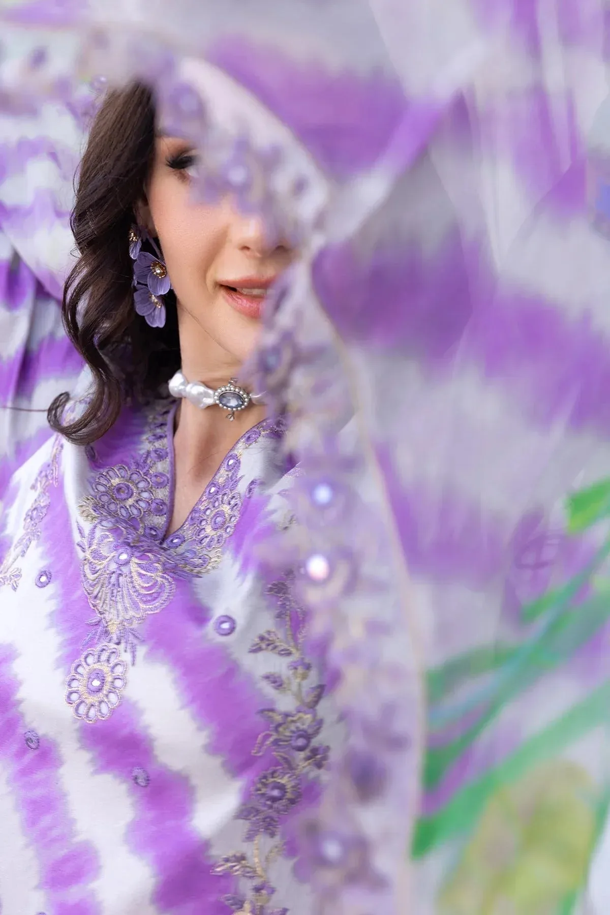 Charizma Agaz e Nou 25 Lilac Chiffon – view 3 – Poshaq
