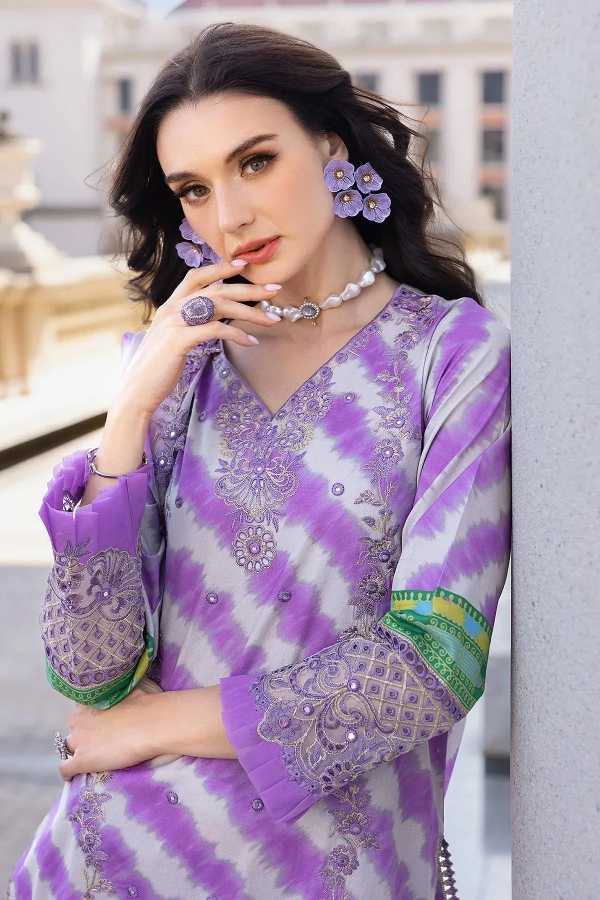 Charizma Agaz e Nou 25 Lilac Chiffon – view 4 – Poshaq