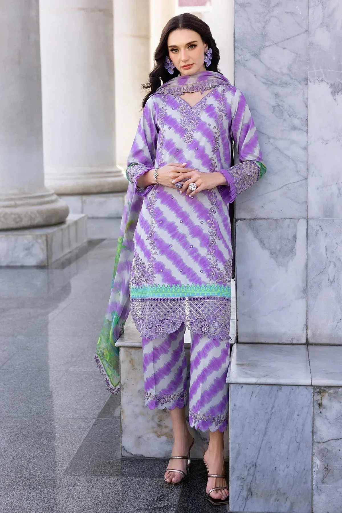 Charizma Agaz e Nou 25 Lilac Chiffon – view 5 – Poshaq