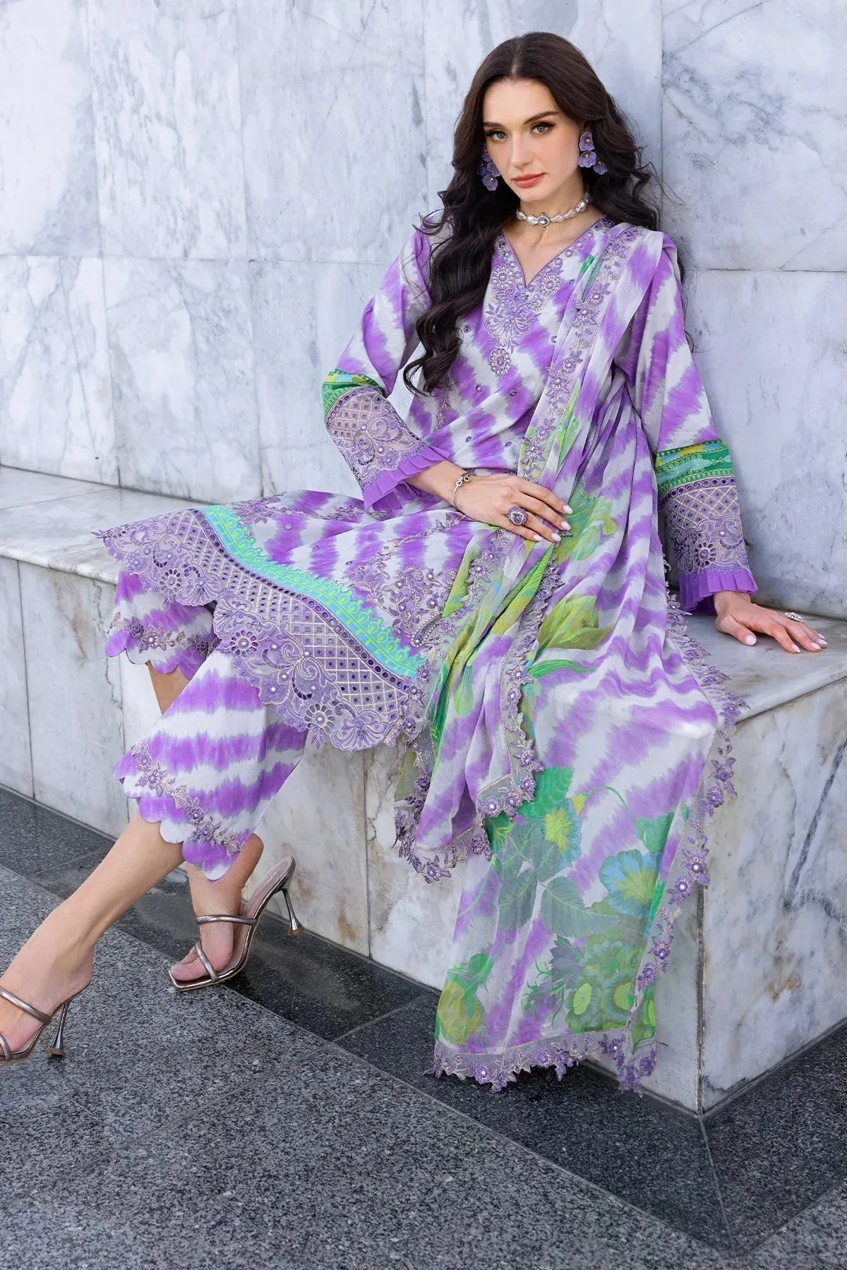 Charizma Agaz e Nou 25 Lilac Chiffon – view 6 – Poshaq