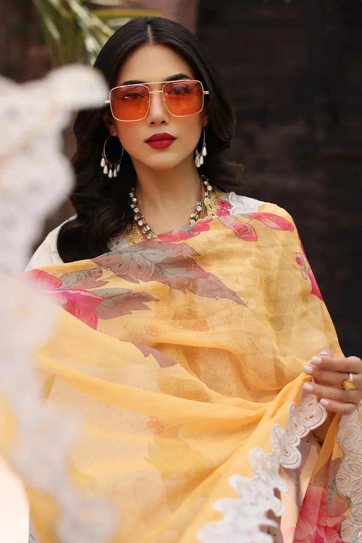 Charizma Combination 25 Off White Chiffon – view 4 – Poshaq