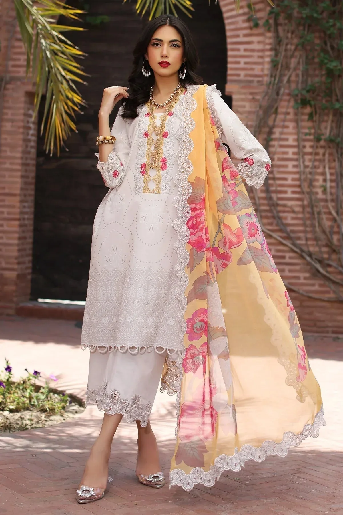 Charizma Combination 25 Off White Chiffon – view 6 – Poshaq