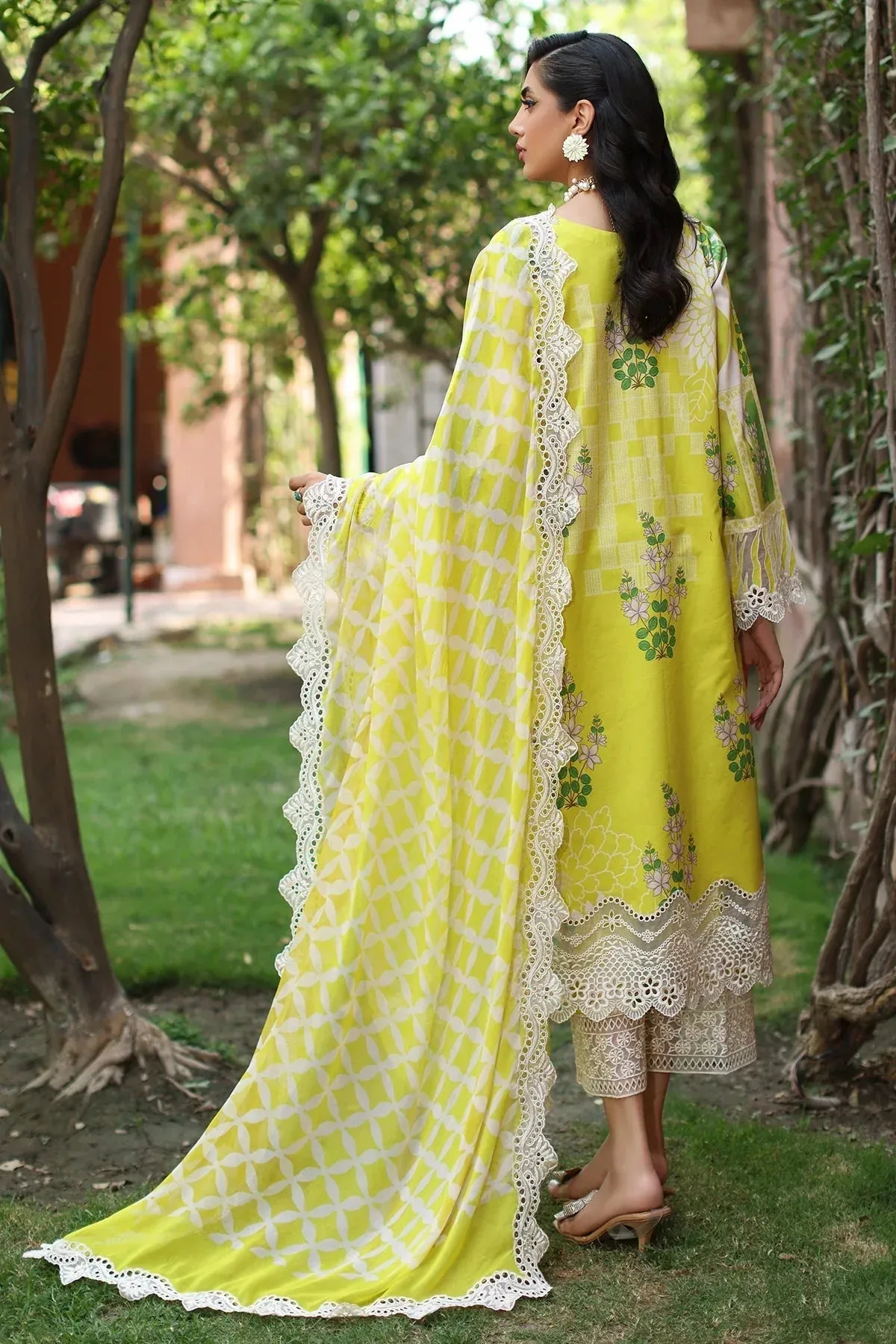Charizma Combination 25 Off White Chiffon – view 2 – Poshaq