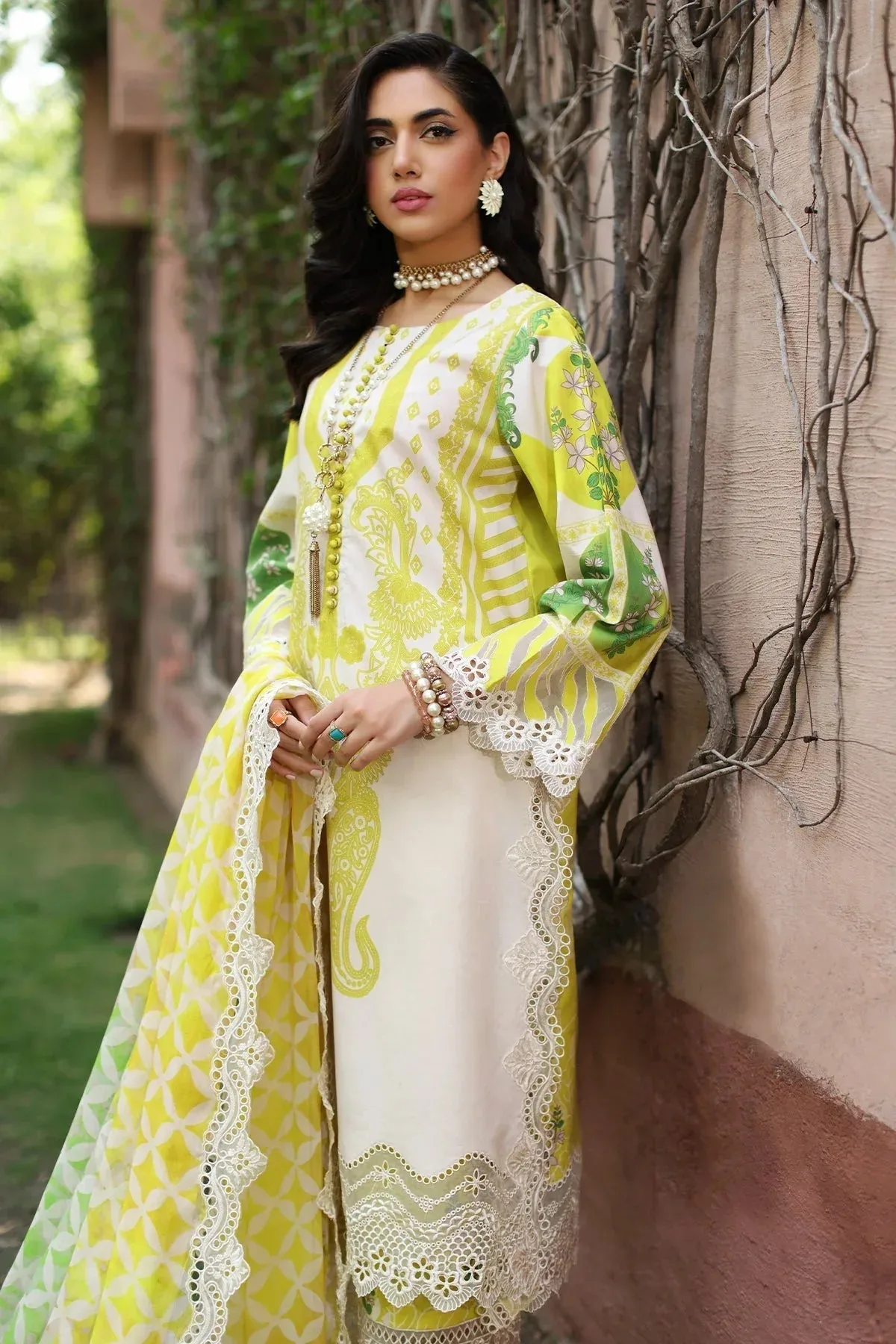 Charizma Combination 25 Off White Chiffon – view 3 – Poshaq